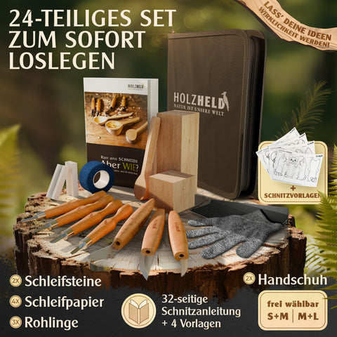 Schnitzwerkzeugset (24 teil.)