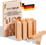 Lindenholz zum Schnitzen – 10-teiliges Set aus Lindenholz – inkl. 7 Schnitzfiguren Rohling – Schnitzrohlinge, Schnitzholz für Anfänger inkl. 3 x Stiftrohling