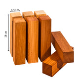 Schnitzholz Zirbe – 8-teiliges Set