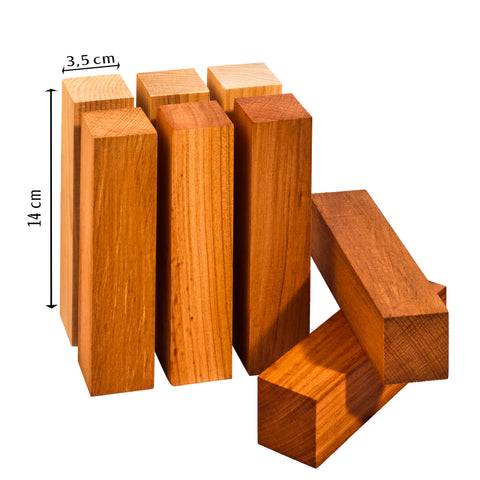 Schnitzholz Zirbe – 8-teiliges Set